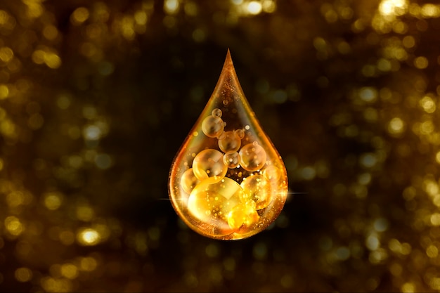 drop of beauty serum conceptdrop of collagen