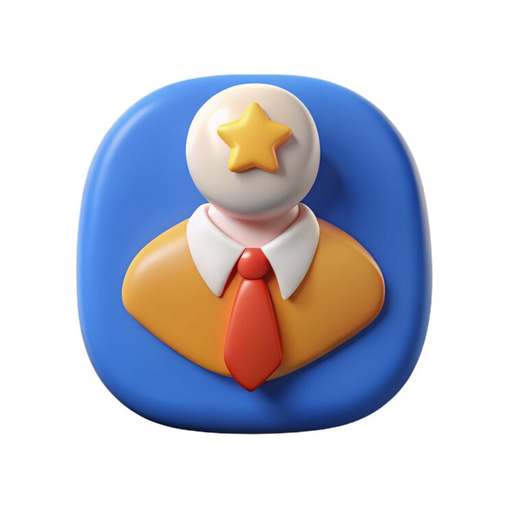 Employee Experience 3D Icon Isolated on White Background