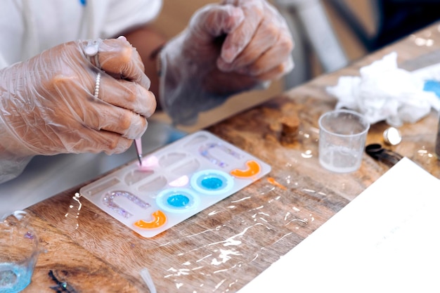 Epoxy jewelry workshop Resin Reflections Women Discover the Art of Making Epoxy Earrings