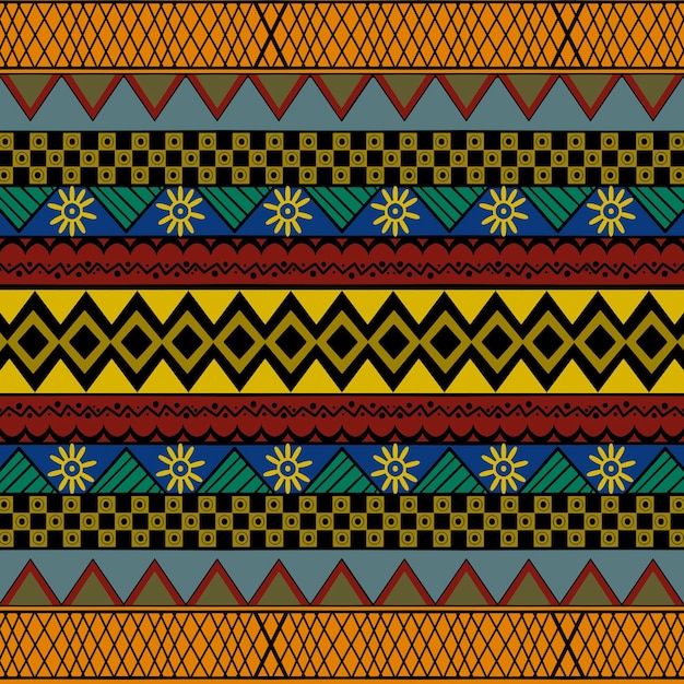 Explore the vibrant and modern beauty of African ethnic fabric patterns with ethnic a geometric