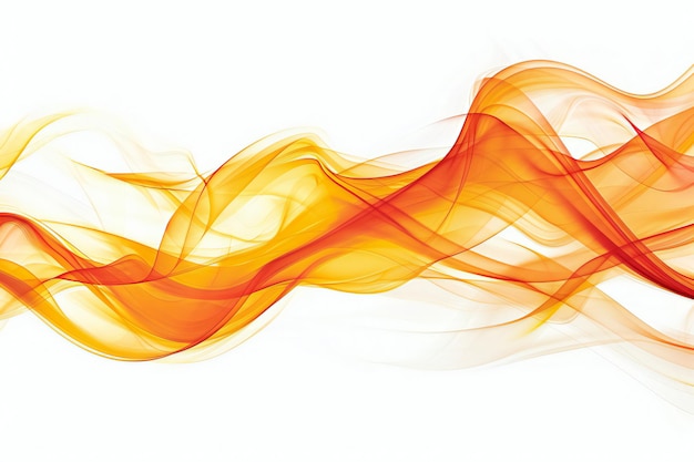 Fiery Red and Yellow Flames in Dynamic Motion