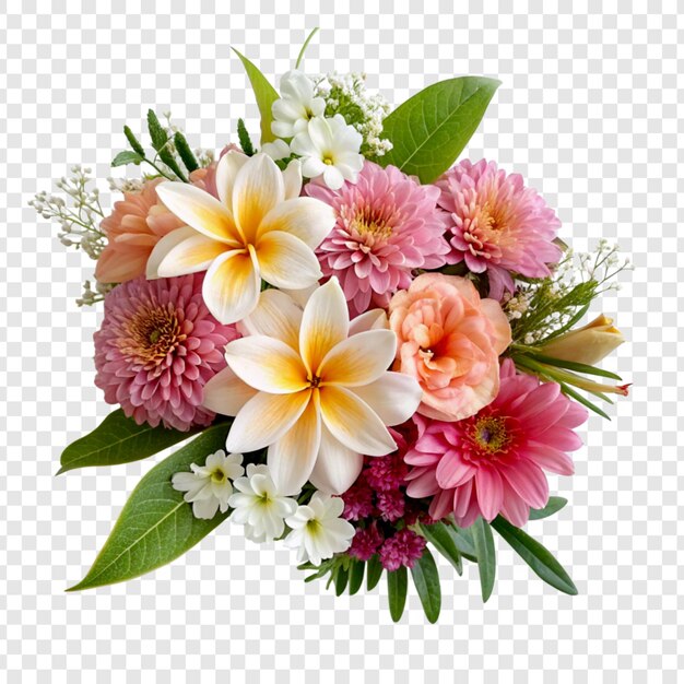Flower design with transparent background