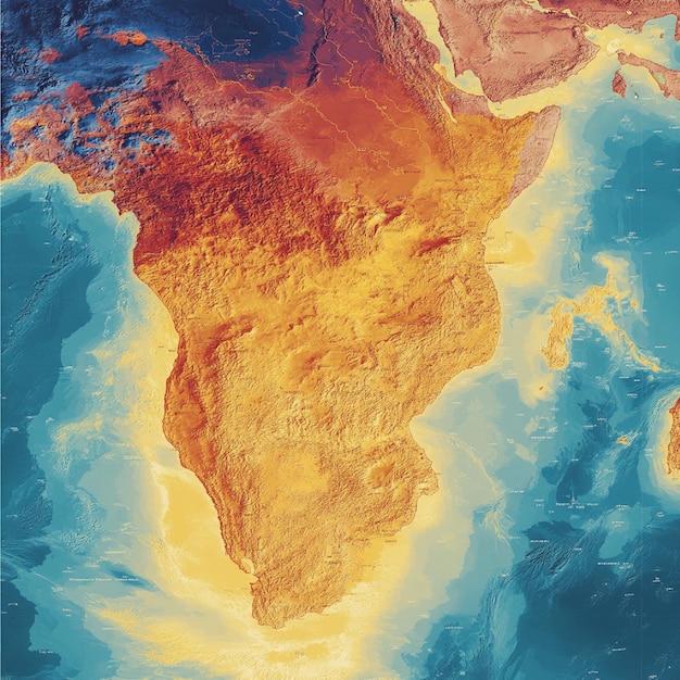 Forecast map showing temperature and weather conditions across regions