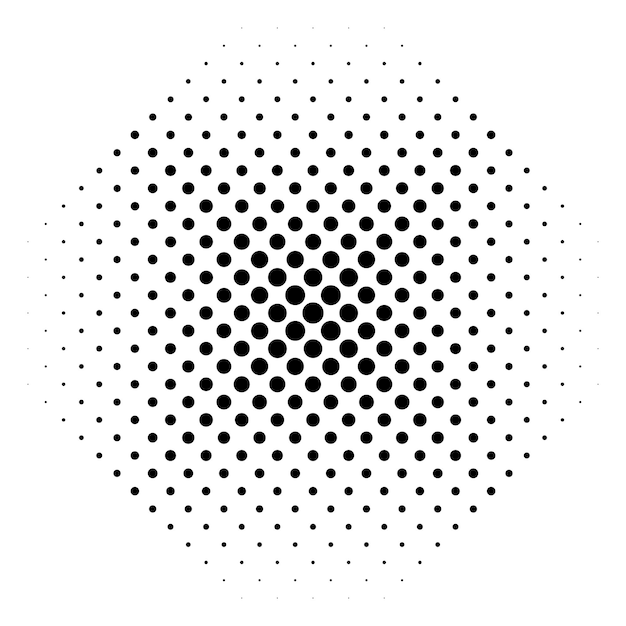 geometric abstract background halftone transition with circles vector