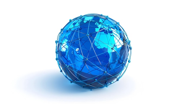 Globalized Digital Network Connectivity and Technology Concept