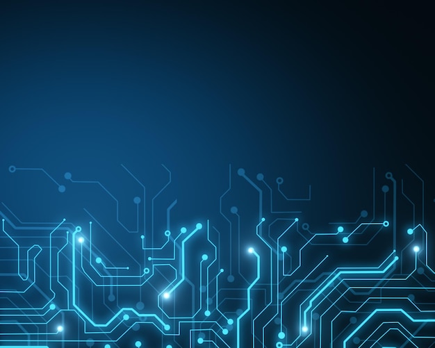 glowing circuit wallpaper