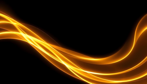 golden abstract wave background