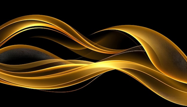 Golden Abstract Waves