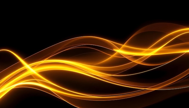 golden flowing waves