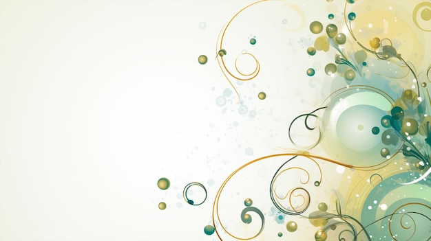 green abstract classic decoration