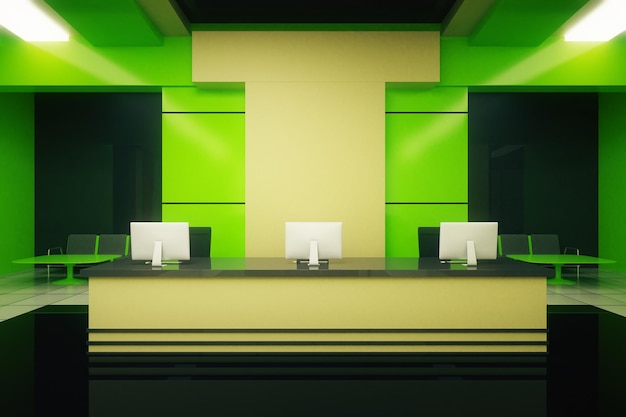 Green reception stand
