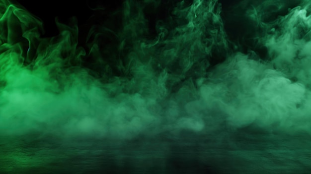 Green smoke background