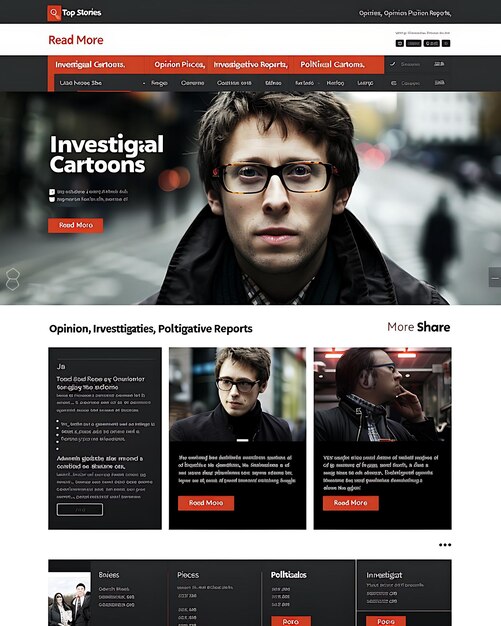 Grid Based Layout Web With Masonry Effect Minimalistic Websi Inspired Political Web Layout Idea