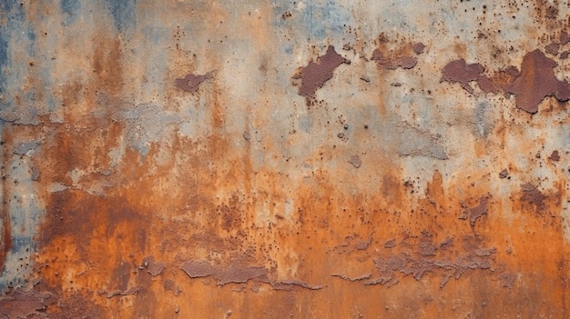 grunge rusty metal texture background ai generative