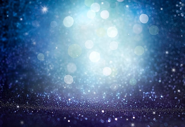 güzel mavi parlak arka plan Bokeh