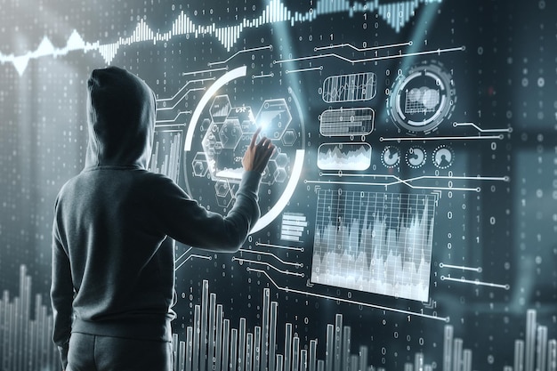 Hacking and finance concept