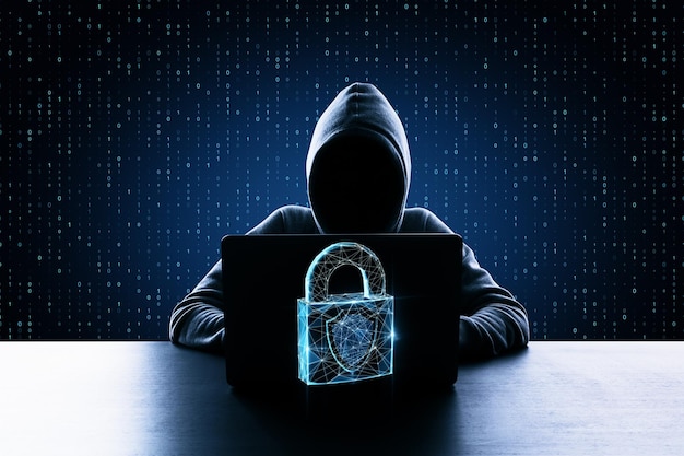 Hacking and protection concept
