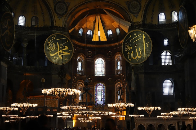 Fotoğraf hagia sophia mosque in istanbul turkey