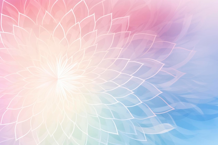Fotoğraf halftone gold outline flower pattern with copy space in pink background