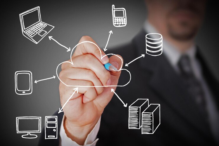 Fotoğraf hand draw business sketches doodle infographic elementschart graphconcept businessman hand touch analytics earnings