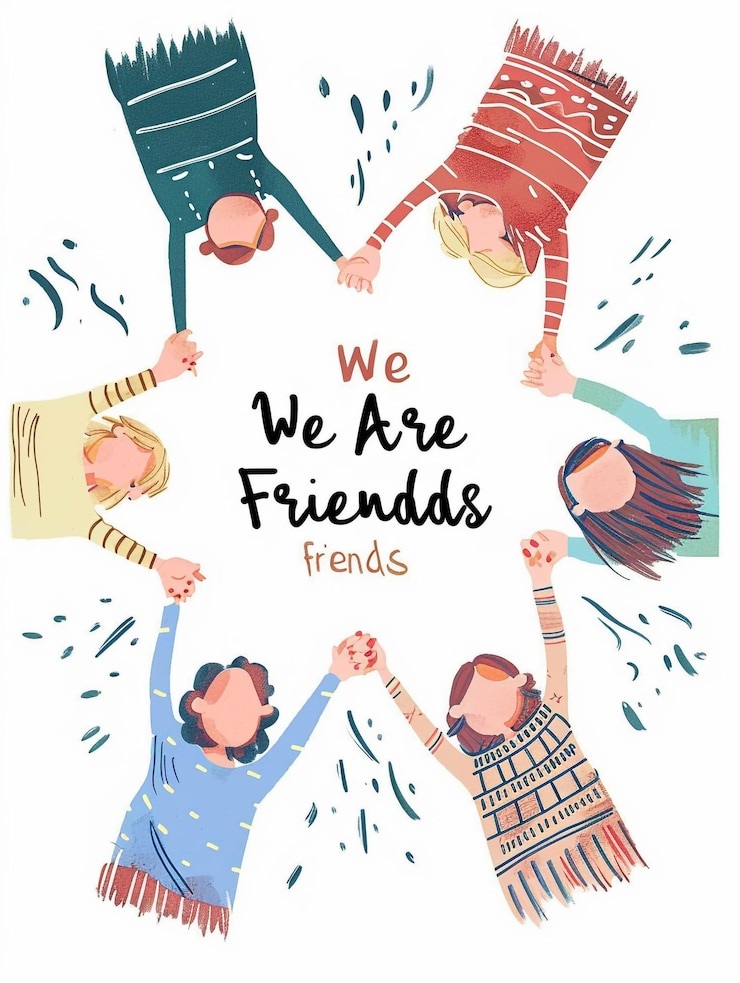 Fotoğraf happy friendshipday illustration