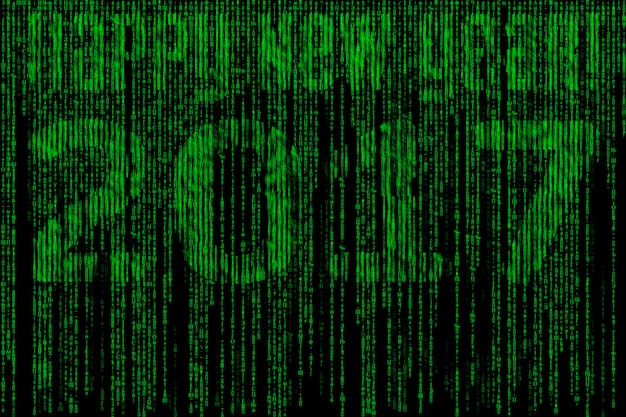 Happy new year matrix 2017