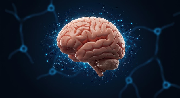Human Brain Detailed Anatomical Model with Neural Network Glow