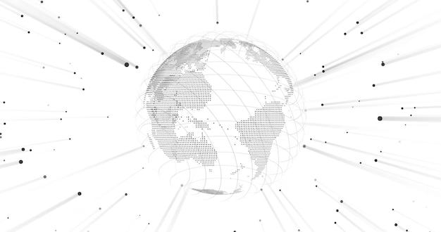 Image of the world globe isolated on a white backgroundWorld Map El Salvador America