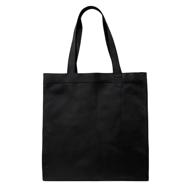 Isolated black tote bag pic
