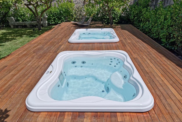 italy, sicily, modica (ragusa province), whirlpools in a garden