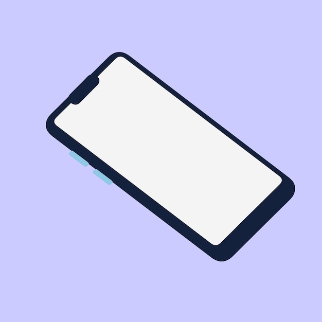 İzole edilmiş akıllı telefon mockup psd