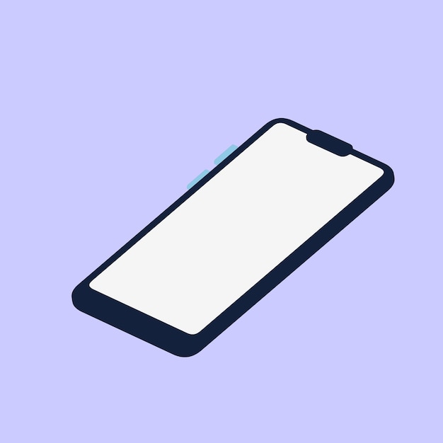 İzole edilmiş akıllı telefon mockup psd