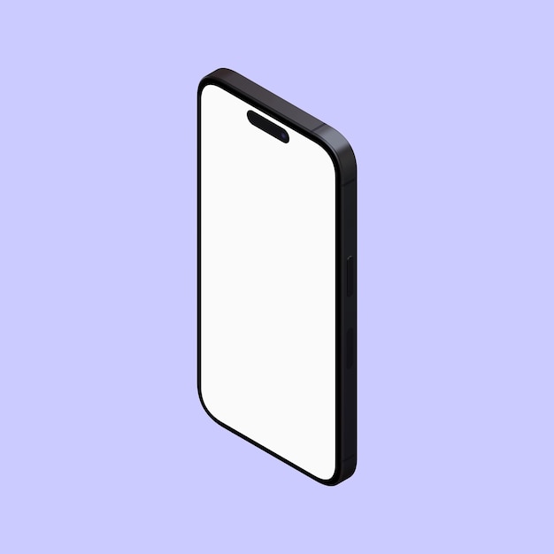 İzole edilmiş akıllı telefon mockup psd