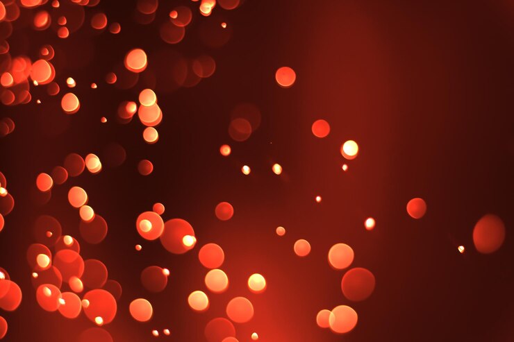 Fotoğraf kırmızı bokeh arka plan bulanık arka plan güzel parlayan ışık
