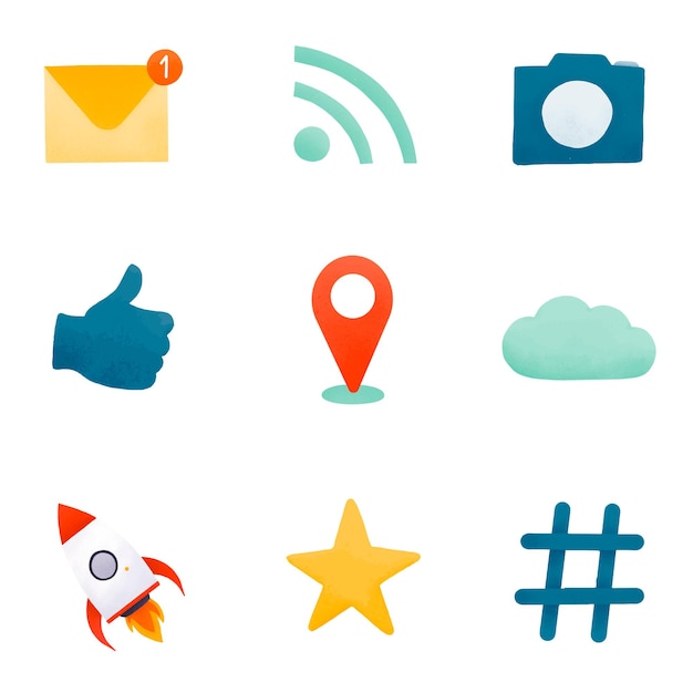Lifestyle social media template collection transparent png