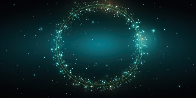 light circle frame round glow illuminated border halo radiant encircled