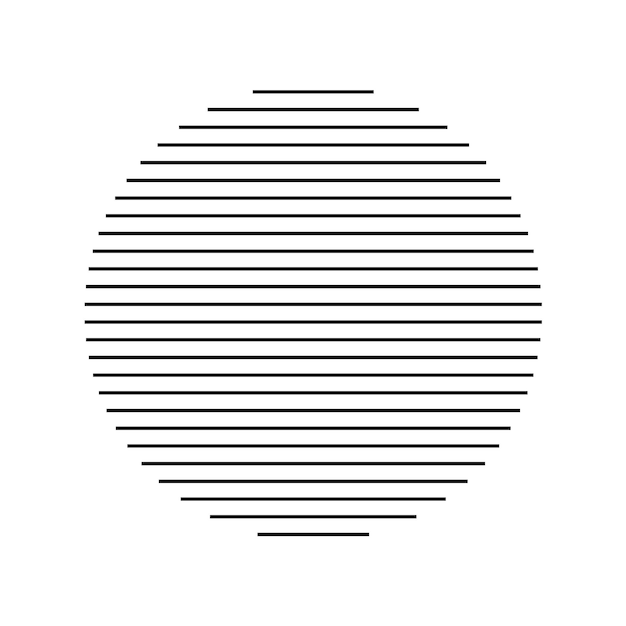 Line step Black circle design