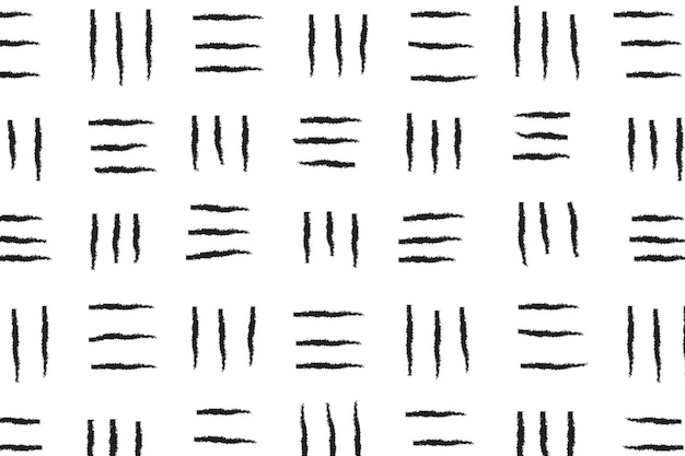 Lined doodle pattern png transparent background simple ink design
