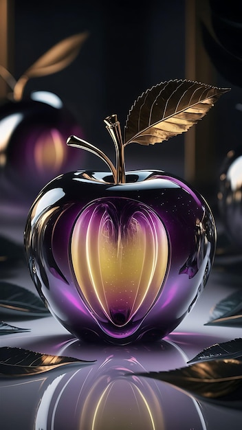 Luminous Essence The Radiant Glass Apple