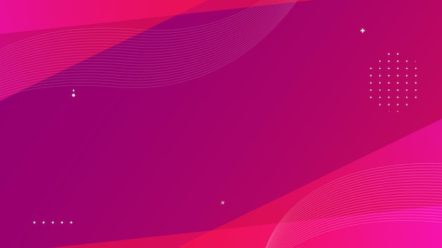 Magenta Abstract red and pink color Wavy line illustration Background