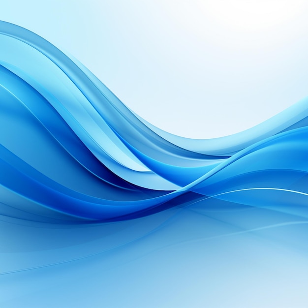 Mavi dalgalı arka planın fotoğrafıblue waves background for design AI Gnerated