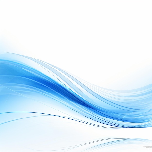 Mavi dalgalı arka planın fotoğrafıblue waves background for design AI Gnerated