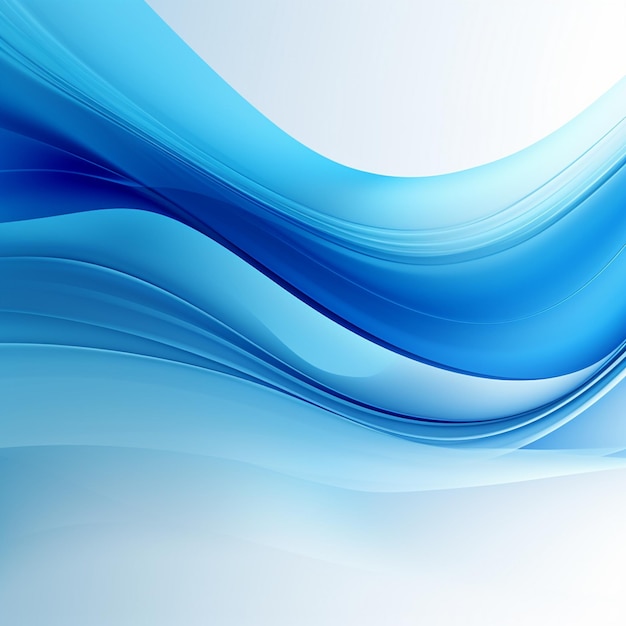 Mavi dalgalı arka planın fotoğrafıblue waves background for design AI Gnerated