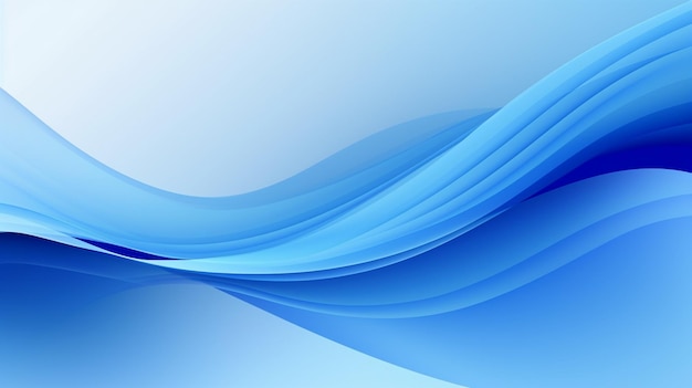 Mavi dalgalı arka planın fotoğrafıblue waves background for design AI Gnerated