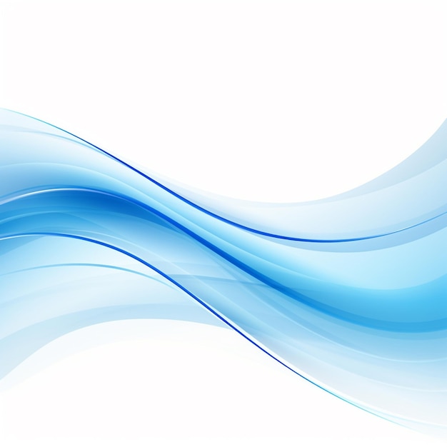 Mavi dalgalı arka planın fotoğrafıblue waves background for design AI Gnerated