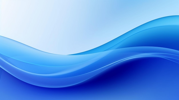 Mavi dalgalı arka planın fotoğrafıblue waves background for design AI Gnerated