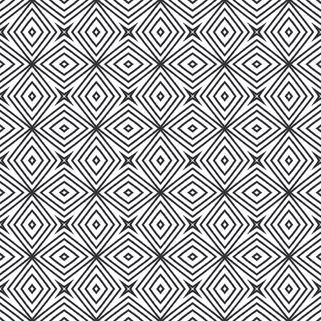 medallion seamless pattern black symmetrical