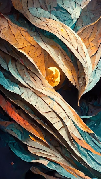 Midautumn festival full moon rabbit abstract paper sculptu