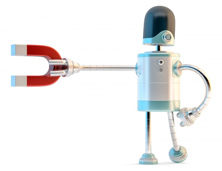 Fotoğraf mıknatıslı robot.