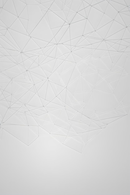 minimal wireframe white abstract background